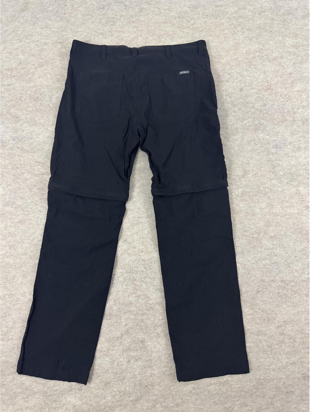 Eddie Bauer Men's Black Convertible Hiking Pants 40x32 - Picture 4 of 5